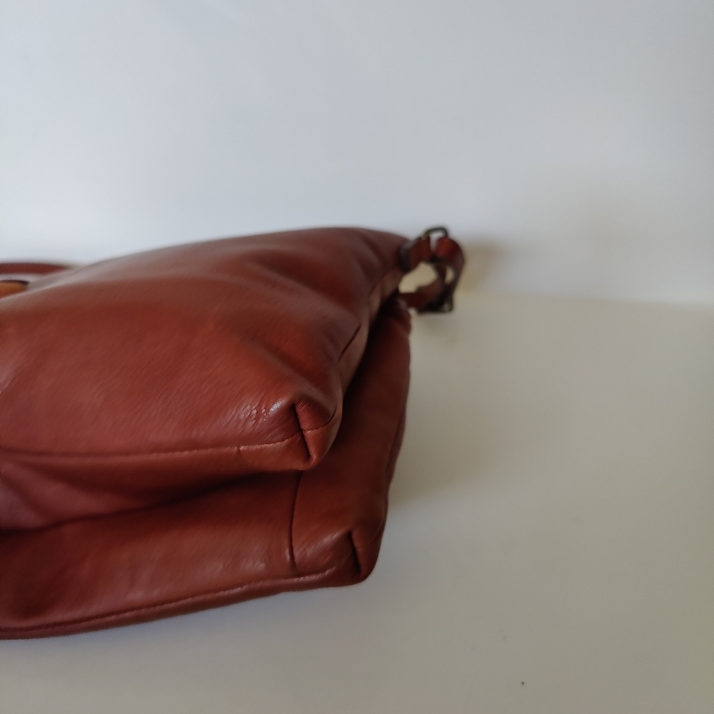 Margot Double Zip in Brandy Crossbody - Picture 8 of 9